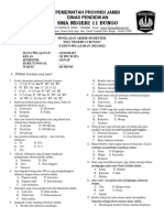 Soal Ujian Geografi Xi Ganjil