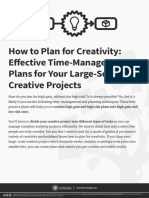 How To Plan For Creativity