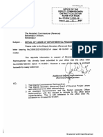 Detail of Cases of Departmental Proceedings.