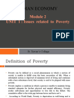 Indian Economy: UNIT 1: Issues Related To Poverty