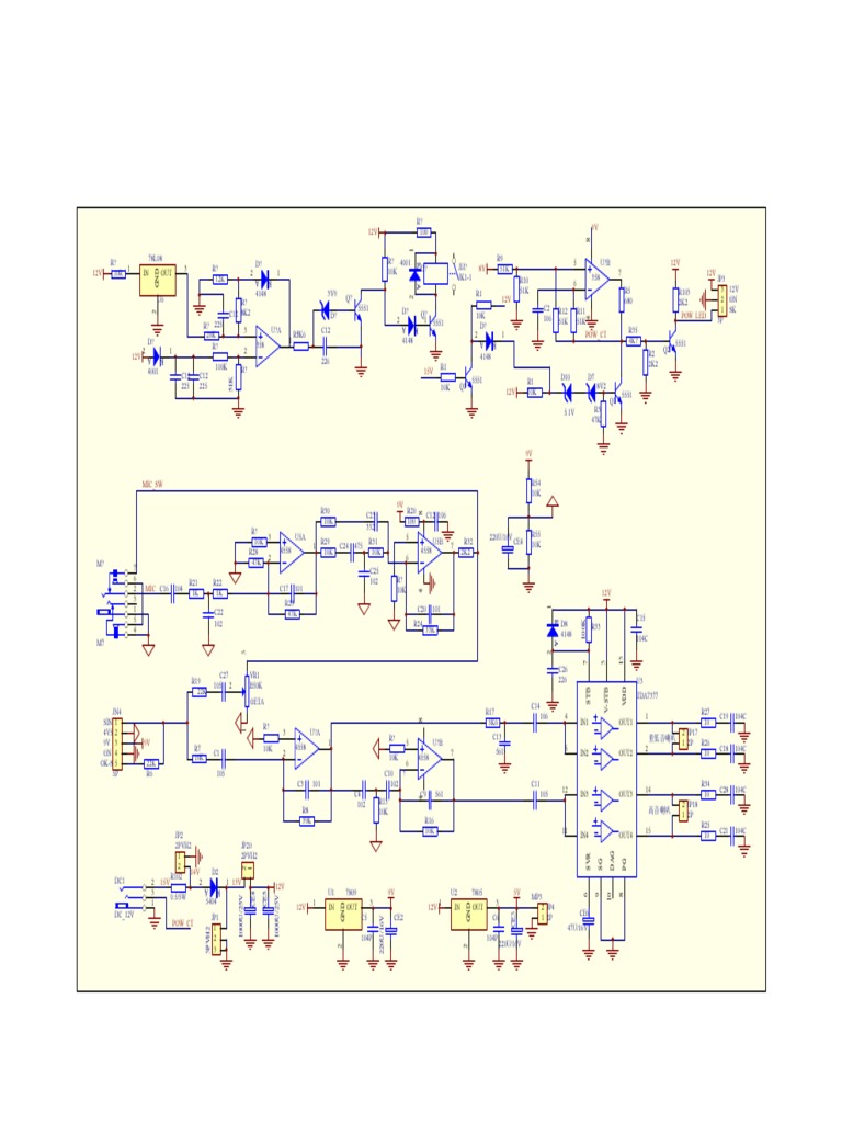 Schematic for Akai SS023A-X10 Circuit | PDF