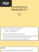 Statistics & Probability: Quarter 4 Week 1