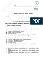 Probele Ex de Licenta Iulie 2021 - Tematica Si Bibliografie - EFS