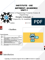Institute - Uie Department-Academic UNIT-1: Bachelor of Engineering (Computer Science & Engineering)