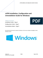 NVPN Installation, Configuration and Uninstallation Guide For Windows
