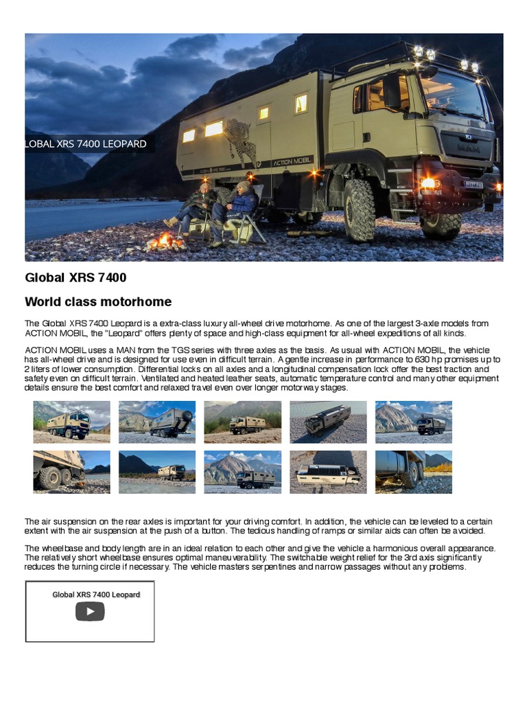 Global XRS 7400 Leopard Overview | PDF | Wheeled Vehicles | Vehicles