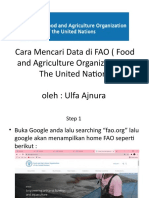 Cara Mencari Data Di FAO (Food and