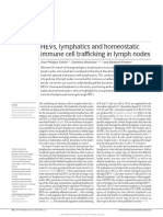 Hevs, Lymphatics and Homeostatic Immune Cell Trafficking in Lymph Nodes