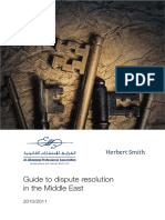 Guide To Dispute Resolution in The Middle East