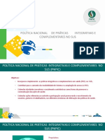 POLÍTICA NACIONAL DE PRÁTICAS INTEGRATIVAS E COMPLEMENTARES NO SUS.  (1)