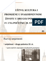 Gospodarske I Kulturne Promjene Krajem 19. I Na Početku 20. Stoljeća