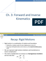 Ch. 3: Forward and Inverse Kinematics: KON 318E: Introduction To Robotics 1