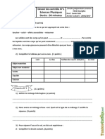 Devoir de Contrã Le NÂ°1 (CollÃ Ge Pilote) - Physique - 7Ã Me (2006-2007) MR Samir Rzik