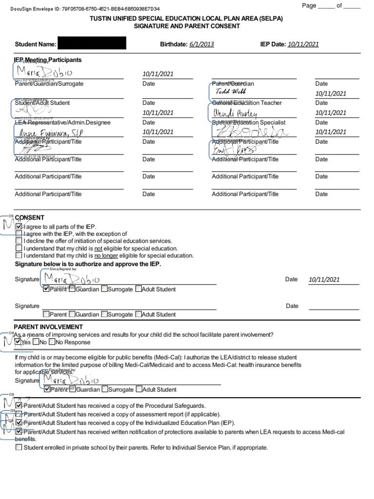 Iep signature pages 2021 pdf individualized education program