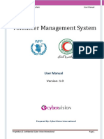 Volunteer Management System: User Manual