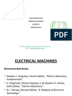 Electrical Machines Lecture Overview