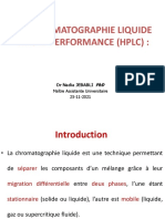 La Chromatographie Liquide Haute Performance