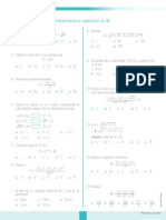 MAT1S - 1U - Ficha Cero Potenciacion y Radicación en N