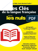Les CL 233 S de La Langue Fran 231 Aise Pour Les Nuls