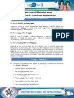 Support Material / Material de Apoyo Learning Activity 2 / Actividad de Aprendizaje 2 Presentation / Presentación