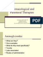 Pharmacological and Parenteral Therapies