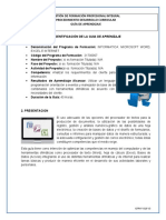 Gfpi-F-019 Formato Guia de Aprendizaje - Ofimática Intermedia