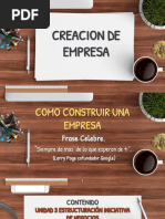 CREACION DE EMPRESA UNIDAD 3