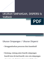 Simpangan, Disperski, Dan Variasi