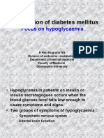 Complication of Diabetes Mellitus: Focus On Hypoglycaemia