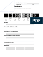 Ritual Worksheet