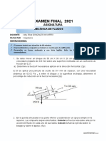 Examen Final MECANICA DE FLUIDOS