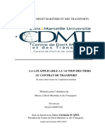 ZERROUKI Michael La Loi Applicable À L'action Des Tiers Au Contrat de Transport - 2014