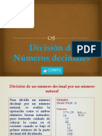 Unidad 04 División de Números Decimales