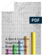 A Quick Guide To Quantitative Research in The Social Sciences