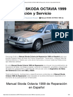  Manual SKODA OCTAVIA 1999 de Reparación y Servicio 