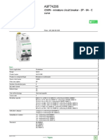 MCB For Protection - Acti9 Ic60 - A9F74206