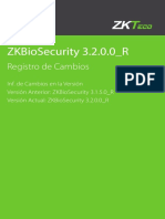 ZKBioSecurity Registro de Cambios 3.2
