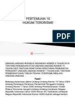 Pertemuan 10 Huk Terorisme