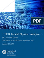 508 - Test Report - NIST UFED Touch Physical Analyzer v6.2.1.17 - PA v6.3.0.284 January 2018 - Final