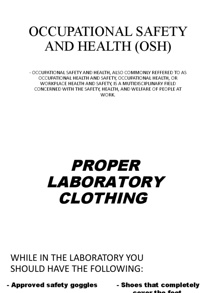 Guidelines for Appropriate Laboratory Attire Ensuring Safety in