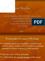 One 11 Report Writing