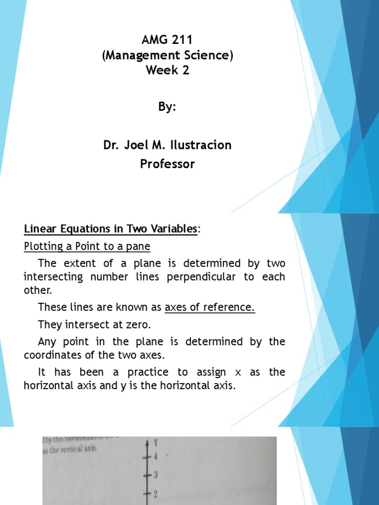Week 2 - PPT 2 - AMG 211 (Equations and Inequalities) | PDF | Cartesian ...