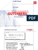 Albert Gräf Dept. of Music Informatics: Interfacing PD With Faust