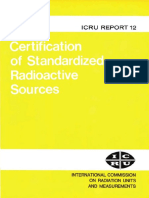 ICRU Report 12 Certification of Standardized Radioactive Sources AAPM