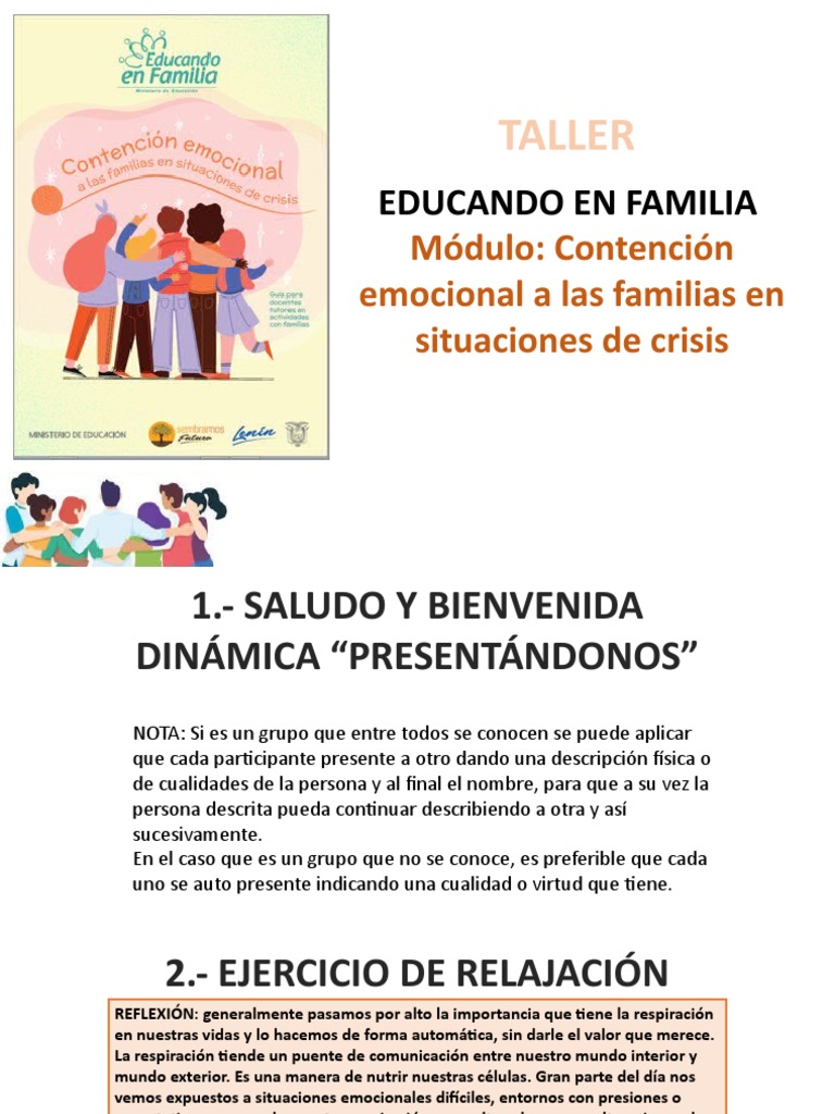 Taller para Padres Educando en Familia | PDF | Color | Las emociones