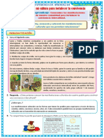 DIA 1 Conocemos Las Manifestaciones Culturales de Nuestra Comunidad para Fortalecer La