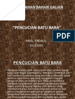 PBG Praktikum 4-Pencucian Batu Bara-Mhd - Firdaus-19137055