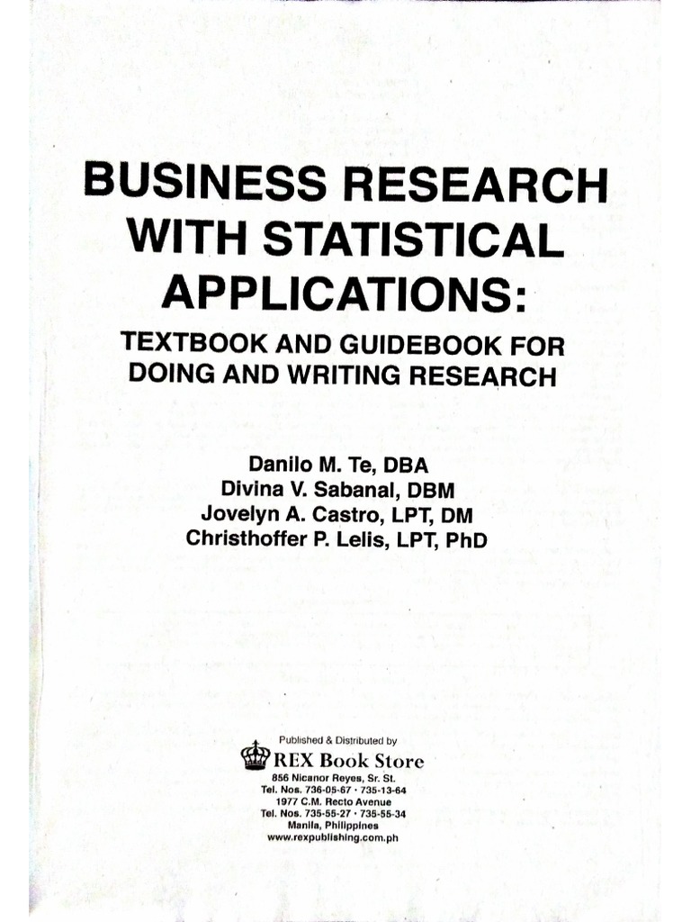 Chapter 1 Introduction To Business Research1 | PDF