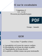 (Amande) QRC QCMPsychopathologie