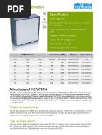 Excelair HEPA Filter Technical Guide | PDF | Polyurethane | Materials